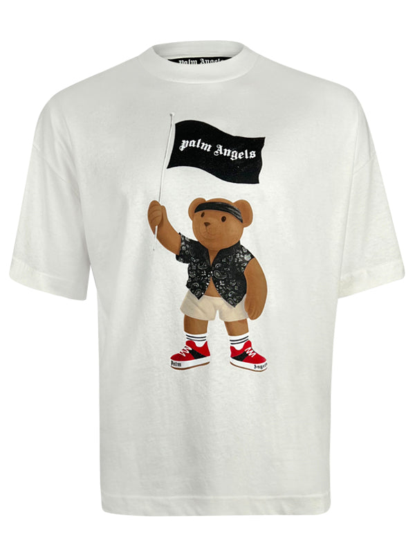 Palm Angels Pirate Bear White T-Shirt