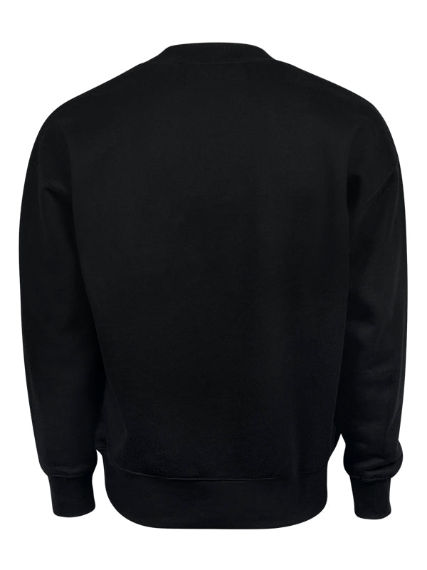 Palm Angels Military Logo Black Sweatshirt